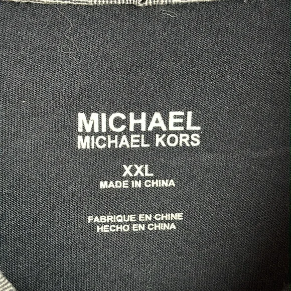 MICHAEL MICHAEL KORS NAVY BLUE POLO TRIMMED TWO POCKETS SIZE XXL - Picture 3 of 10